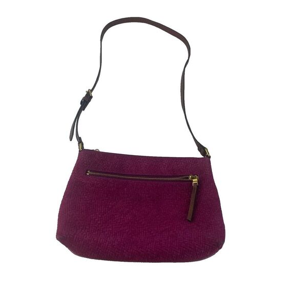 Vintage FOSSIL Pink Leather Shoulder Crossbody casual Bag womens Used - Picture 3 of 16